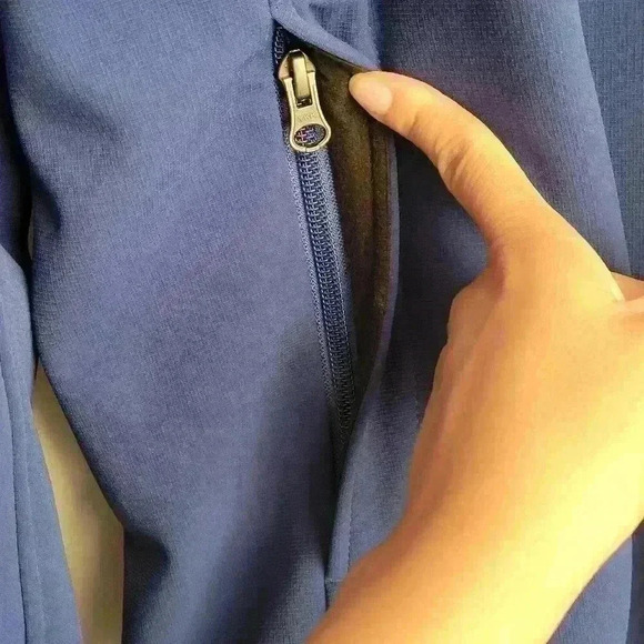 Nautica Men's Blue Jacket Size XL Long Sleeve Full Zip Teal Blue Soft Shell - Picture 10 of 14